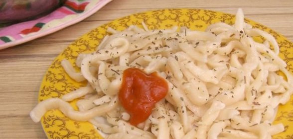 Жареная тыква с помидорами