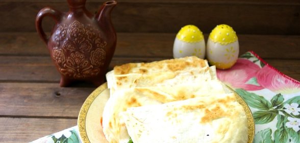 Лаваш с копченым сыром