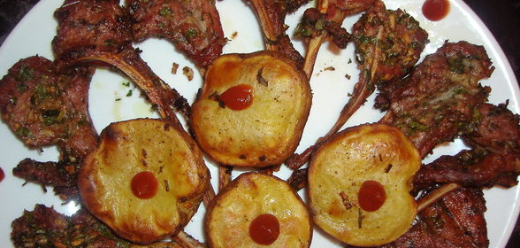 Пикантные бараньи ребрышки