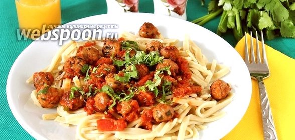 Риза-кюфта с домашней лапшой