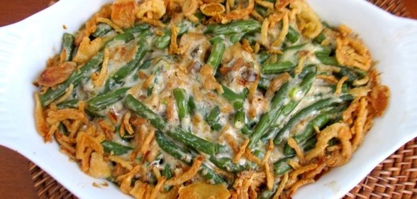 Кассероль с зеленой фасолью