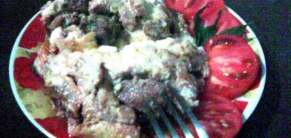 Йерусалимские тефтели с мангольдом - зелёная часть