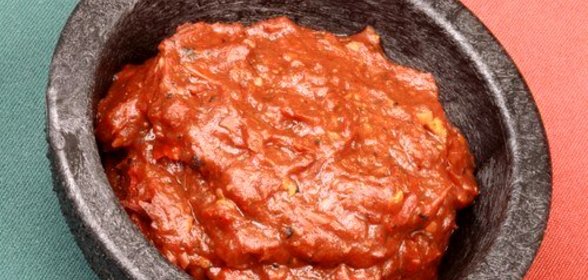 Острый томатный соус с перцами хабанеро