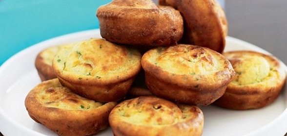 Кексики с сыром и зеленью