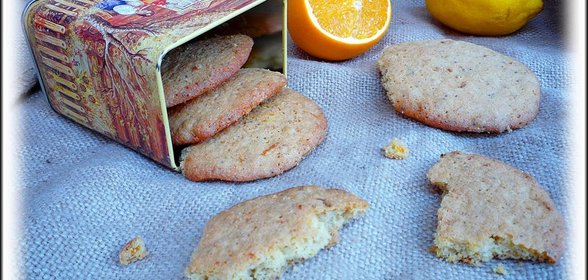 Овсяное печенье с маком и апельсиновой цедрой
