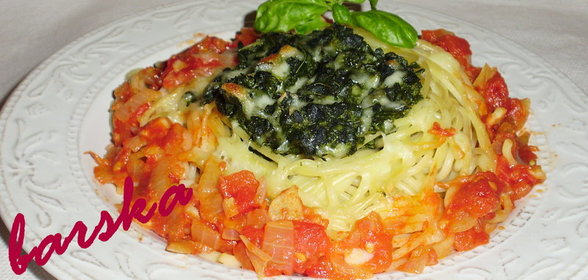 Гнёздышки из спагетти Праздник