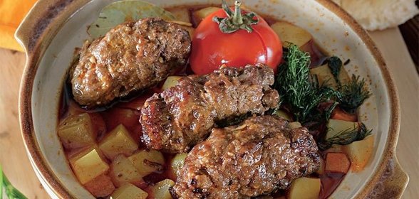 Кифта димлама в горшочке