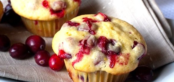 Маффины с клюквой