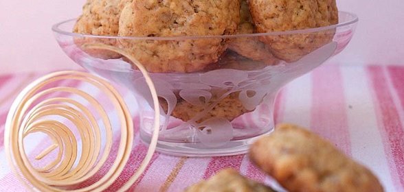 мягкое бананово - ореховое печенье