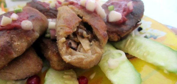 Драники с квашеной капустой