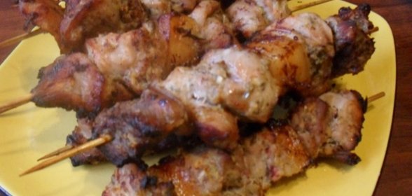 Шашлык из свинины в аэрогриле