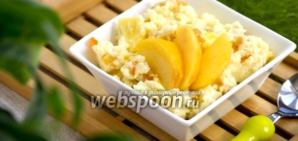 Пшённая каша с персиком и курагой