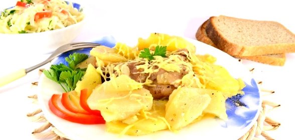 Куриные кусочки в мультиварке