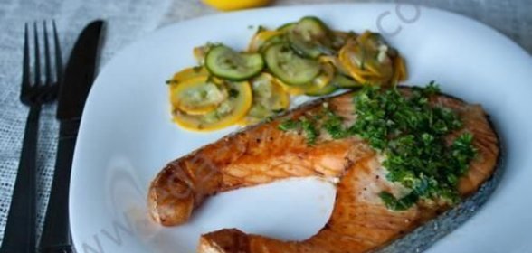 Семга с травами в духовке рецепт