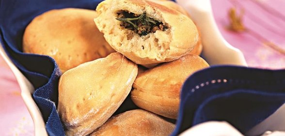 Пирожки с начинкой из сердца индейки