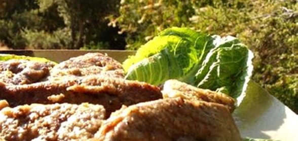 Жареная говяжья печенка с горчицей