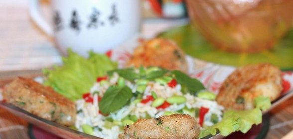 Рыбные биточки по-тайски