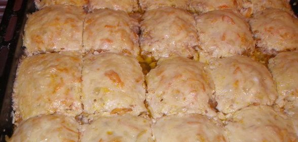 Котлетки запеченные с овощами