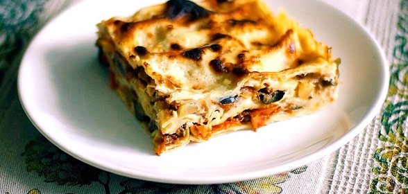 Запеченная овощная лазанья по‑средиземноморски