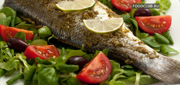 Сибас с песто