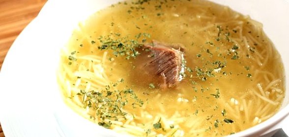 Мясной суп с вермишелью