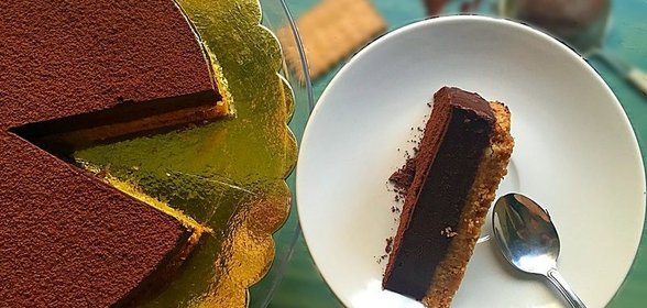 Английский шоколадный пай без выпечки