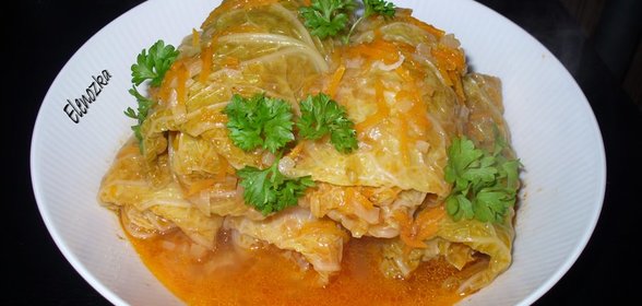 Голубцы с Идюшкой и Рисом в Савойской капусте (мой вариант)