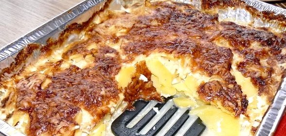 Картофель запеченный со сливками