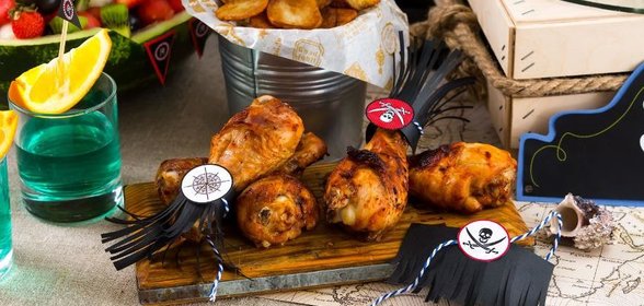 Жареные куриные голени