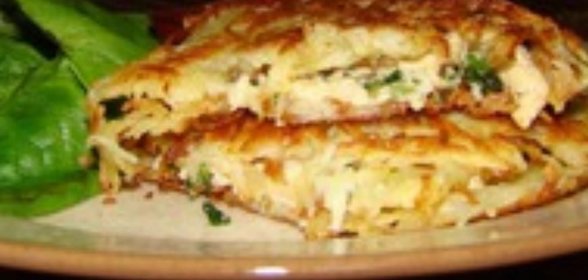 Курочка в ажуре из картофеля