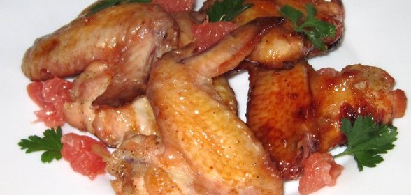 Куриные крылышки в медово-грейпфрутовом маринаде