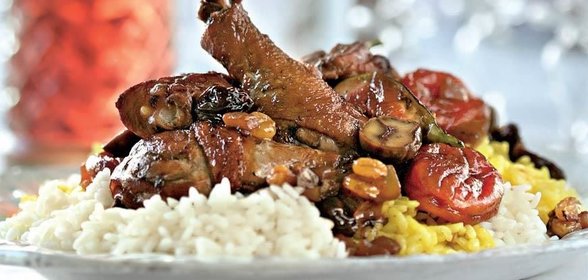 Азербайджанский плов с курицей