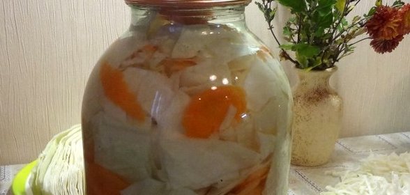 Маринованная капуста на зиму (очень вкусная)