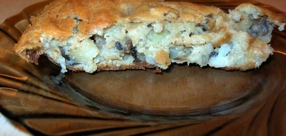 Грибная шарлотка