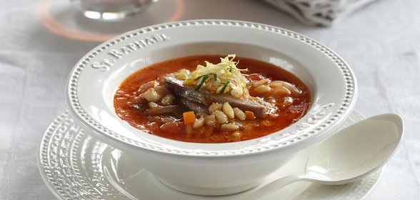 Похлебка из ячменя с индейкой