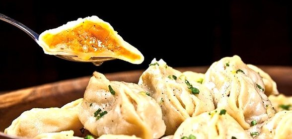 Манты с тыквой постные