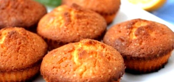 Лимонные кексы в силиконовых формочках