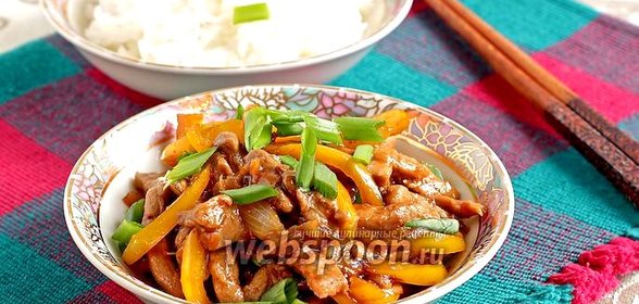 Стир-фрай из свинины