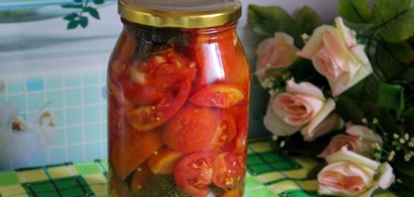 Помидоры в желе на зиму