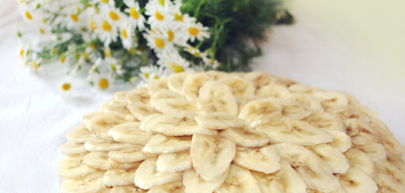 Банановый пирог с ванильным пудинговым кремом