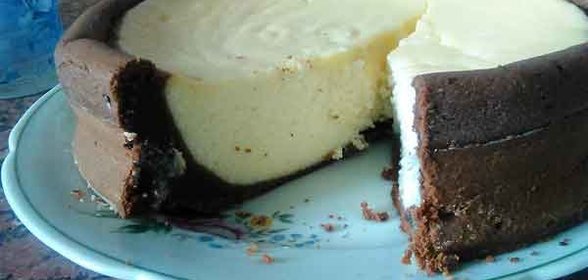 Творожная запеканка в шоколадном тесте