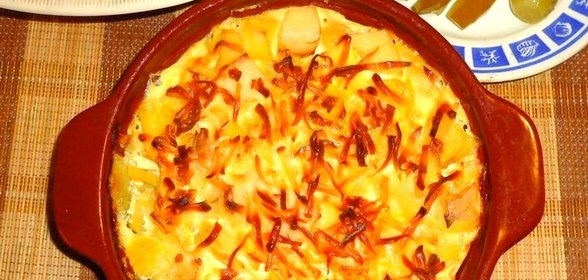 Картофельная запеканка с имбирем