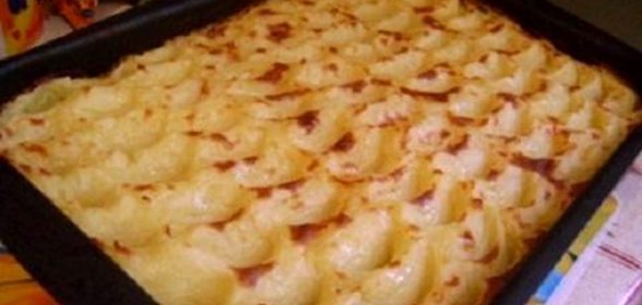 Постная картофельная запеканка