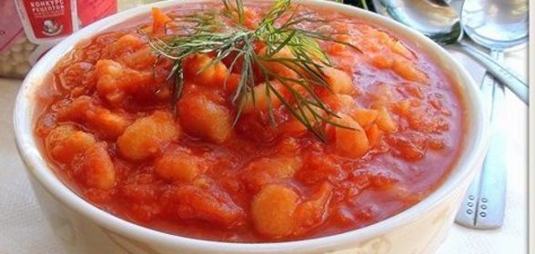 Гарнир из фасоли