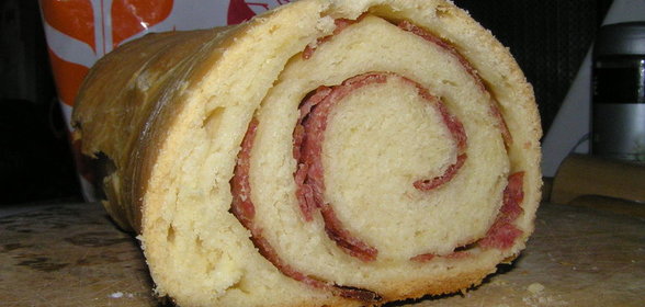 Батон с салями