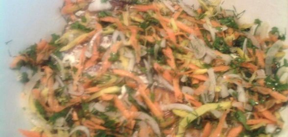 Кабачки с овощами