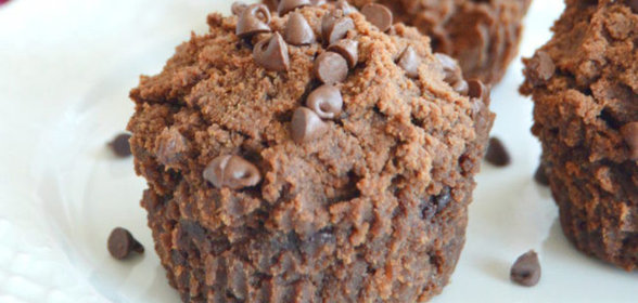 Шоколадные маффины на кокосовом йогурте