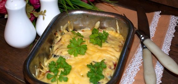 Запеканка с баклажанами и сыром