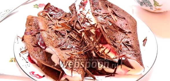 Шоколадные блины «Чёрный лес»