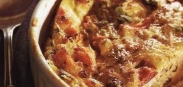 Острая яичная запеканка